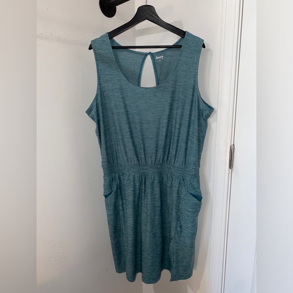 Duluth Trading Co Dresses & Skirts - Duluth Trading Co Teal Blue Sleeveless Mini Dress